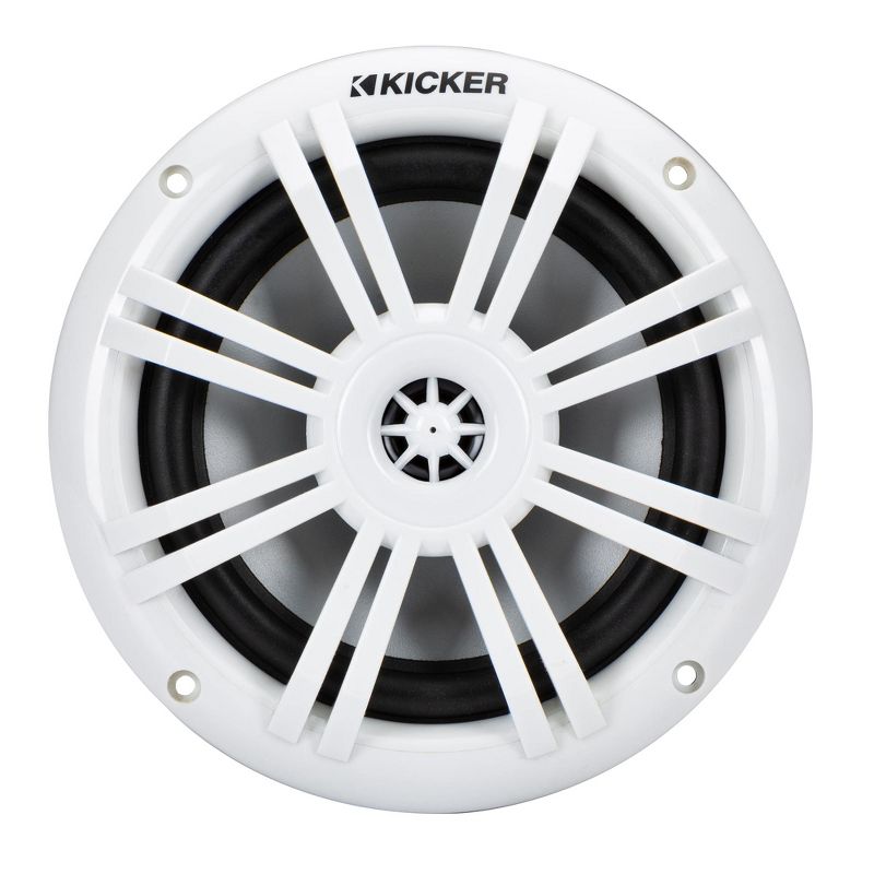 Kicker 49KM604W KM 6.5" 4Ω Marine Coaxial Speakers - Pair, 2 of 7
