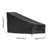 Unique Bargains Oxford Cloth Waterproof Push Lawn Mower Cover 75.2 x 16.19 x 39.37 Inch Black 1 Pc - 2 of 4