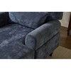 ACEPANO Modern Indoor Fabric Casual Sofa for Bedrooms, Living Rooms, Study & Office-Blue - 3 of 4