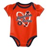 MLB Houston Astros Infant Girls' 3pk White Bodysuit - 3 of 4
