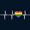 Adult Design By Humans Heartbeat Rainbow Heart Pride By KangThien Tank Top - 2 of 2