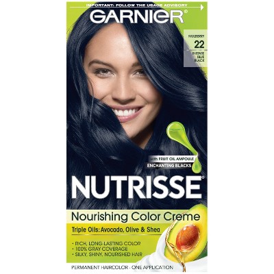 Garnier Nutrisse Nourishing Color Creme 22 Intense Blue Black