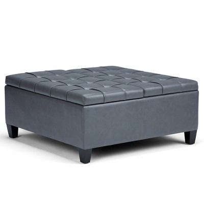 target leather ottoman