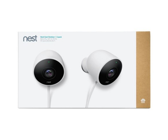 Google Nest Cam Outdoor Security Camera - 2 Pack