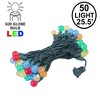 Novelty Lights 50 light G20 Globe LED Christmas Mini Light Set (Green Wire, 25.5 Feet) - 3 of 4