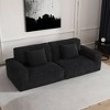 Whisen 106.3" Large Modular Sofa - Striped Fabric, Modern Style, Comfortable, Vacuum Compression, Full Sponge, High Rebound, Straight - 2 of 4