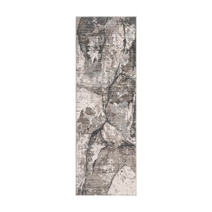Washable Modern Abstract Living Room Area Rugs, Soft Non Slip Throw Carpet for Bedroom, Contemporary Floor Cover - 1 of 4