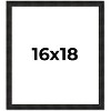 PosterPalooza | 16x18 Thin Barnwood Picture Frame, UV Acrylic, 2 Finishes - Grey and Black - 2 of 4
