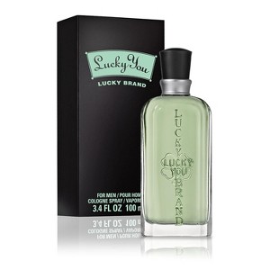 Lucky You Men’s Cologne by Lucky Brand 3.4 oz Spray | Masculine Scent with Tamarind, Cardamom & Bamboo | Versatile Everyday Fragrance - 1 of 4