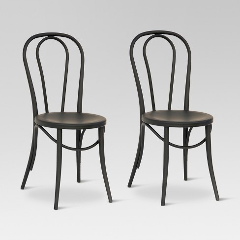 Black bistro dining outlet chairs