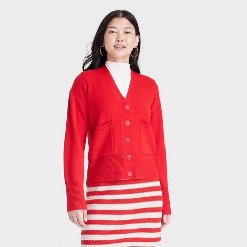 Red cardigan target store