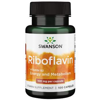 Swanson Vitamin B2 Riboflavin 100 mg Capsule 100ct