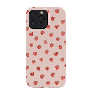 Emanuela Carratoni Strawberries on Pink Snap iPhone 14 Case - Society6 - 1 of 1