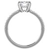 Pompeii3 1 1/2Ct Diamond & Moissanite Halo Engagement Ring in 10k Gold - 3 of 4