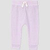 Carter's Just One You® Baby Girls' 4pc Floral Top & Jogger Set - Pink/Purple - 3 of 4