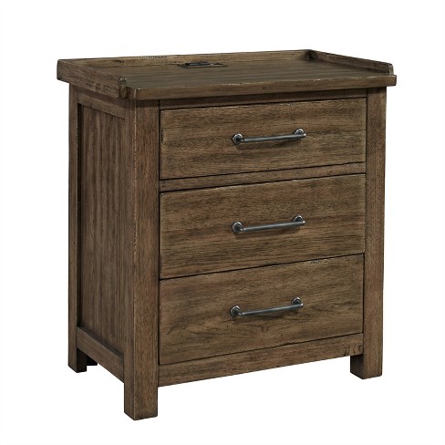 3 Drawer Night Stand In Brown Liberty Furniture Target