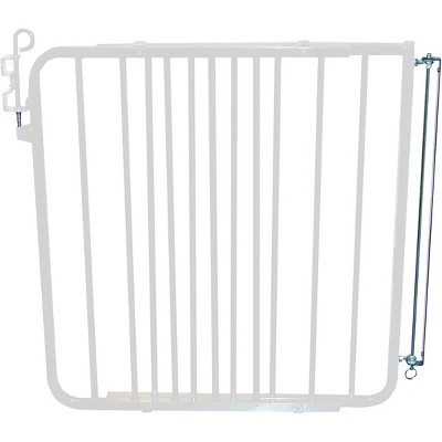 White Metal Auto-Lock Baby and Pet Safety Gate