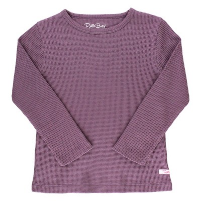 Image of RuffleButts Vintage Violet Waffle Tee - Violet : 0-3 Months