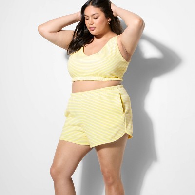 Women's Mid-Rise French Terry Pull-On Shorts - Wild Fable™