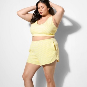 Women's Mid-Rise French Terry Pull-On Shorts - Wild Fable™ - 1 of 3