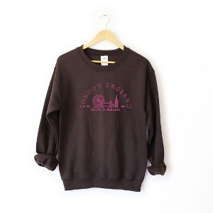 Simply Sage Market Women's Graphic Sweatshirt Embroidered London England - 1 of 3