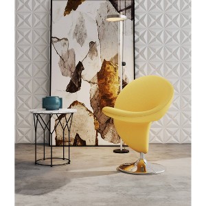 Curl Wool Blend Swivel Accent Chair - Manhattan Comfort - 1 of 4