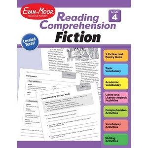 Reading Comprehension: Fiction, Grade 4 Teacher Resource - by  Evan-Moor Educational Publishers (Paperback) - 1 of 1