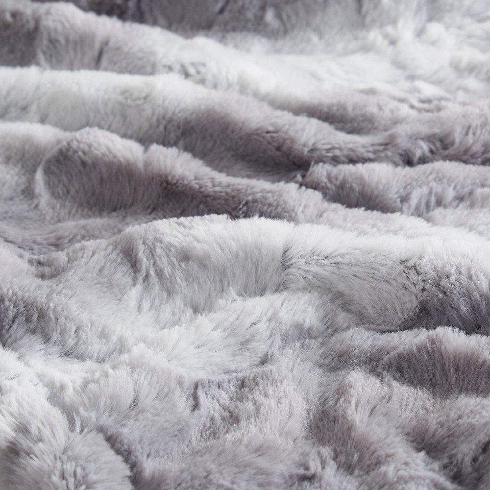 Photos - Duvet Beautyrest 50"x64" Marselle Faux Fur Electric Heated Wrap with Built In Controller Gr 