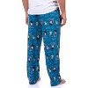 Star Trek Mens' TV Show Series Spock Tossed Print Sleep Pajama Pants Blue - 4 of 4
