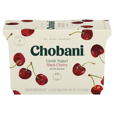 Chobani Black Cherry on the Bottom Nonfat Greek Yogurt - 4ct/5.3oz Cups_5