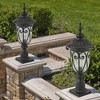 Gulches 12-94.5" Solar Lantern Post, Adjustable Height, Weatherproof, Vintage/Contemporary Design for Yard & Driveway - 3 of 4