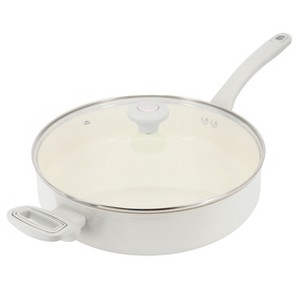 Gibson Rexford 5 Quart Ceramic Nonstick Aluminum Saute Pan with Lid - 1 of 4
