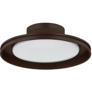 Troy Lighting Cannes 1 - Light Flush Mount in  Bronze Opal White Shade - 1 of 1