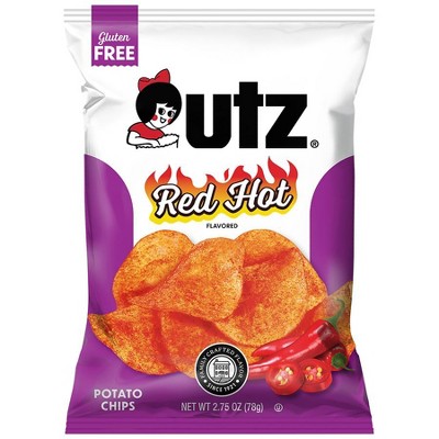 Utz Potato Chips Red Hot, 2.75 oz