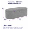 CAVINAS Teddy Fabric Storage Ottoman Bench with Versatile Design,Upholstered Storage Ottoman,Storage Benches for Living Room,Bedroom - 3 of 4