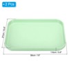 Unique Bargains Rectangular Reusable Lightweight Plastic Serving Tray 2 Pcs - 2 of 4