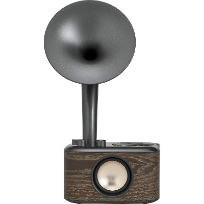 Sangean CP100 AM/FM Retro Gramophone Radio with Bluetooth Speaker and Aux-Input, Walnut
