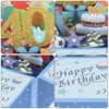 Unique Bargains 3D Pop-Out Gold Foil Birthday Card with Greeting Card and Envelope - 3 of 4