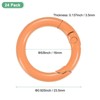 Unique Bargains Metal Spring O Rings Zinc Alloy Durable Multipurpose Lightweight Buckle 5/8 Inch - 3 of 4