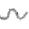 Northlight Tinsel and Polka Dot Commercial Christmas Garland - 50' x 2.5" - Silver - Unlit - 3 of 3