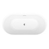 Cesicia 67 in-L x 31 in-W x 23 in-H Glossy White Freestanding Soaking Bathtub - 3 of 4