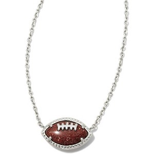 14K Gold Fine Necklace Football Basketball Baseball Soccer Charms 17 Inch Short Sports Jewelry Gift for Women - 1 of 4