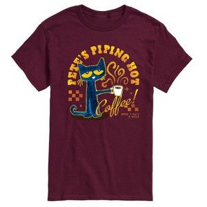 Men's - Pete the Cat - Piping Hot Coffee Short Sleeve Graphic T-Shirt - 1 of 4