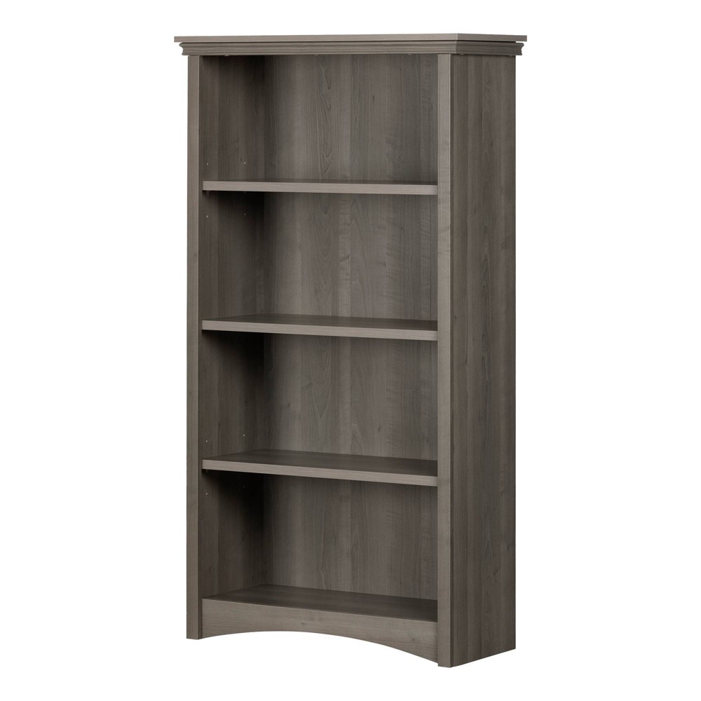 Photos - Wall Shelf 57.75" Gascony 4 Shelf Bookcase Gray Maple - South Shore