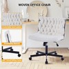 Modern Criss Cross Office Chair - Extra Wide Seat with Adjustable Height - 4 of 4