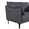 NicBex 68.11 Inch 2 Seat Sofa Couch with USB Charge Port and 2 Pillows for Living Room,Apartment,Office,Gray - 4 of 4