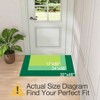 Ultra Indoor Door Entrance 24 inchx 36 inch Non Slip Doormat Low Profile Beige Herringbone Carpet for Patio Porch - 2 of 4