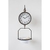 Storied Home Decorative Vintage Reproduction Enameled Scale Wall Clock, White and Black - 4 of 4