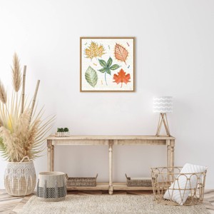Amanti Art 22"x22" Harvest Whimsy V by Dina June Framed Canvas Wall Art Print - 1 of 4