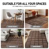 World Rug Gallery Bohemian Stripe Lines Shag Rug – White – Easy to Clean, Medium Pile – Perfect for Living Room, Bedroom, or Entryway - 4 of 4